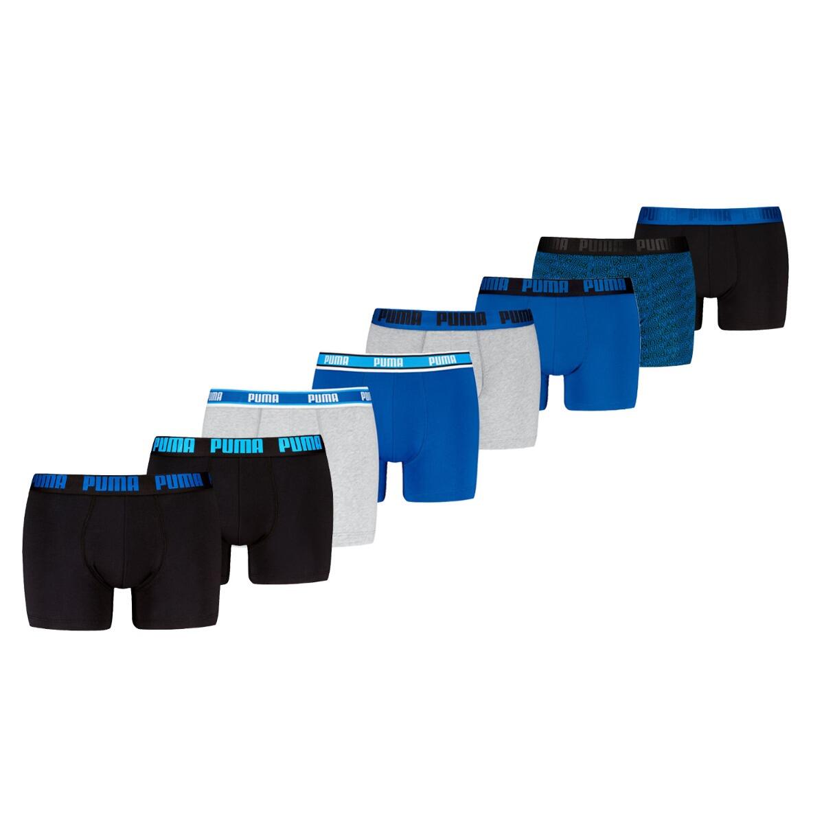 PUMA Boxershorts 8-pack Zwart / Blauw / Grijs