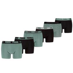 Boxers lot de 6 Sauge / Noir