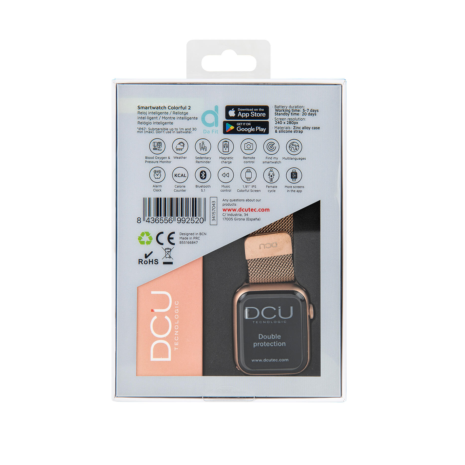 Smartwatch DCU COLORFUL 2 Siliconen 4/5