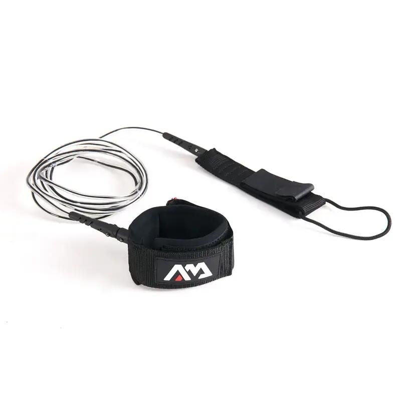 Deluxe Straight SURF Safety Leash for Stand Up Paddle Board - 9'/6mm