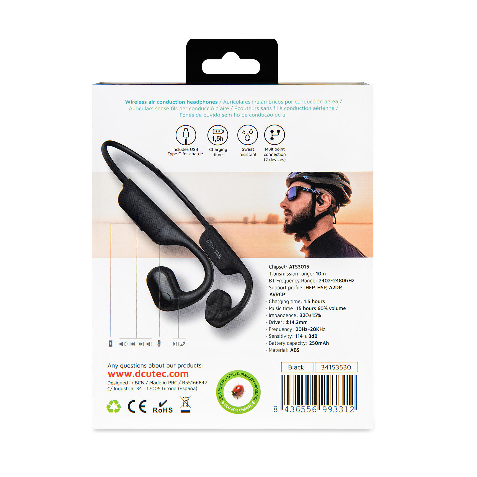 Casque DCU OPEN EAR Noir 3/6