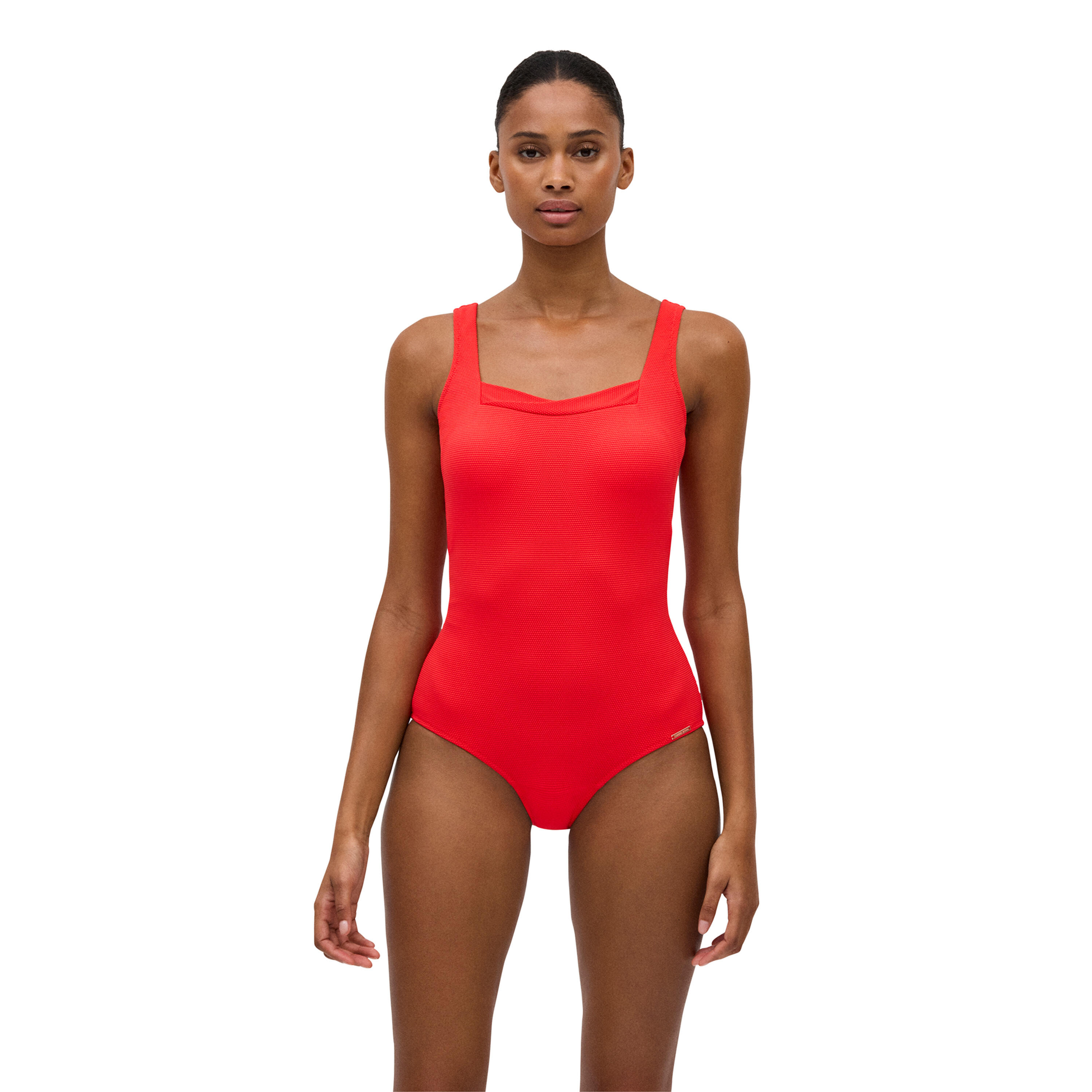 YSABEL MORA Bañador moldeador piqué coral