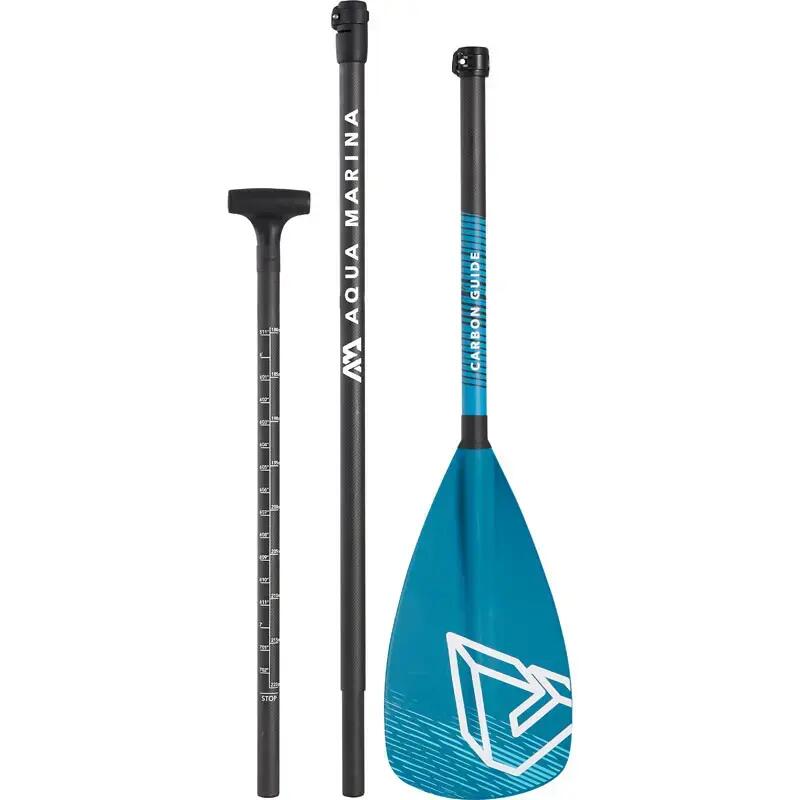 CARBON GUIDE 3 Piece Adjustable Carbon Fiberglass SUP Paddle