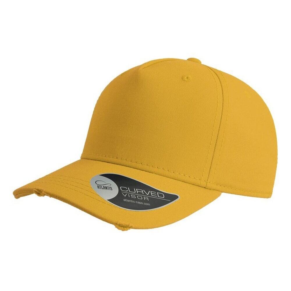 ATLANTIS Cargo Weathered Visor 5 Panel Cap (Yellow)
