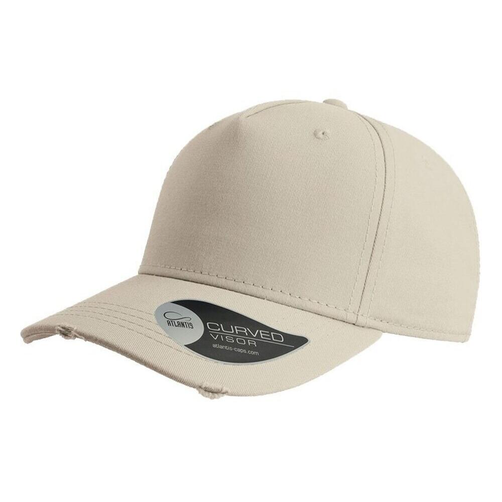 ATLANTIS Cargo Weathered Visor 5 Panel Cap (Stone)