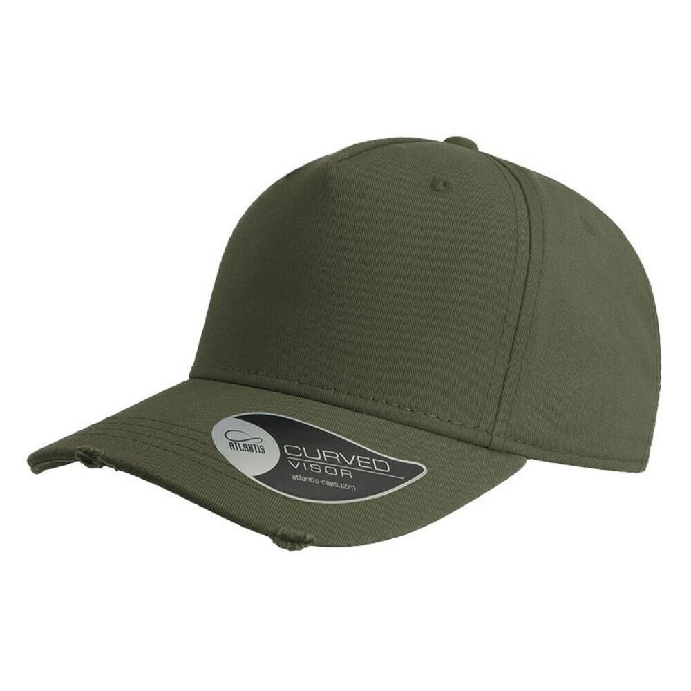 ATLANTIS Cargo Weathered Visor 5 Panel Cap (Olive)