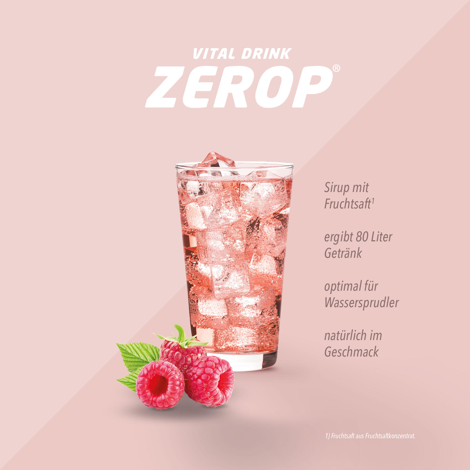 Best Body Nutrition Vital Drink Zerop (1000ml) Raspberry - Intra 2/3