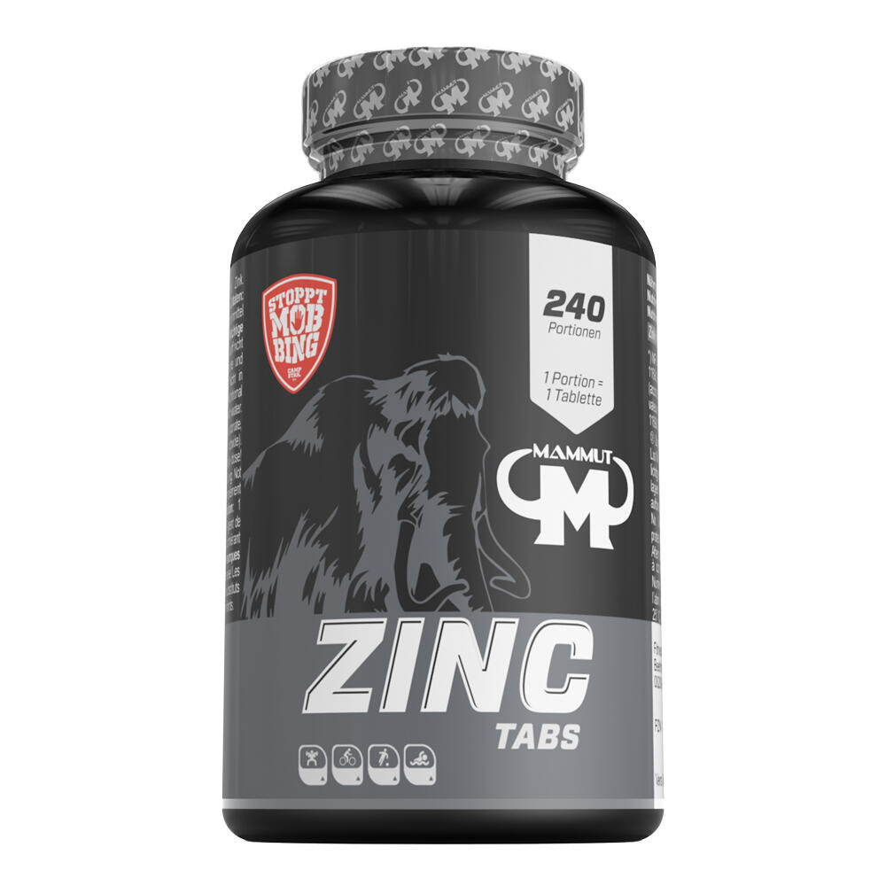 MAMMOTH Mammut Zinc Tabs (240) Standard - Vitaminen, mineralen & gezondheid - Mineralen