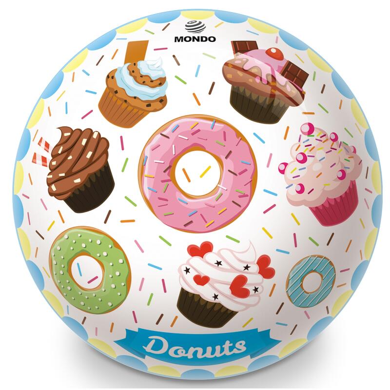 Gumový míč potištěný DONUT - 230 mm