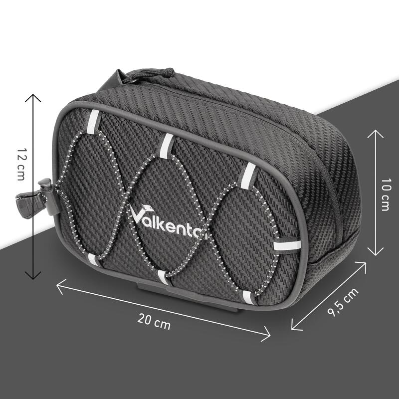 Sacoche de cadre pour velo Sacoche velo impermeable avec protection pluie 1,8L