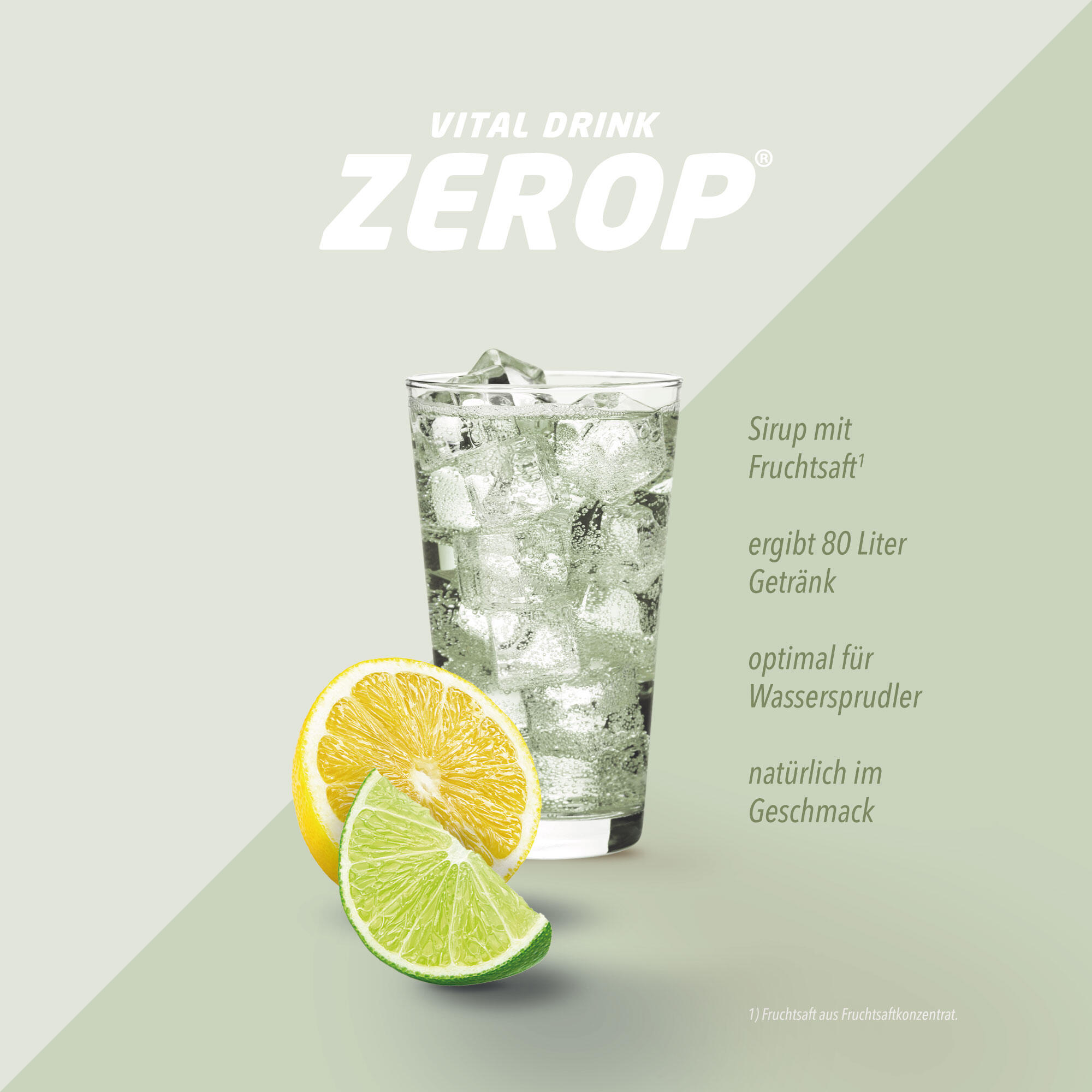 Best Body Nutrition Vital Drink Zerop (1000ml) Lemon Lime - Intra 2/3