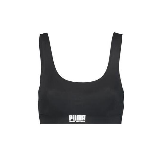 Puma Dames Sporty Padded Top Zwart