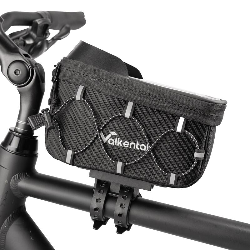 Sacoche de cadre pour velo Sacoche de velo impermeable 1,8L Poche pour portable