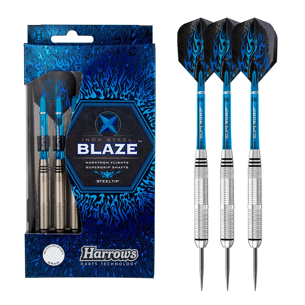Blaze 2024 Steel Darts (Pack Of 3) (Black/Silver) 3/4