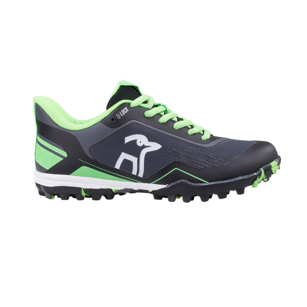 Scarpe Da Hockey Bambini Kookaburra 2024 Orbit Nero Lime 2/3