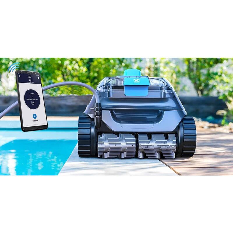 Robot electrique de piscine fond, parois et ligne d'eau - wifi