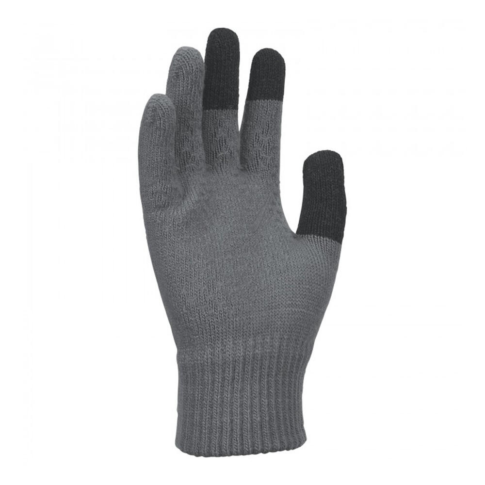 Kinderhandschuhe Nike grau Strick mit Touch-Thumb und Silikon-Grip 2/3