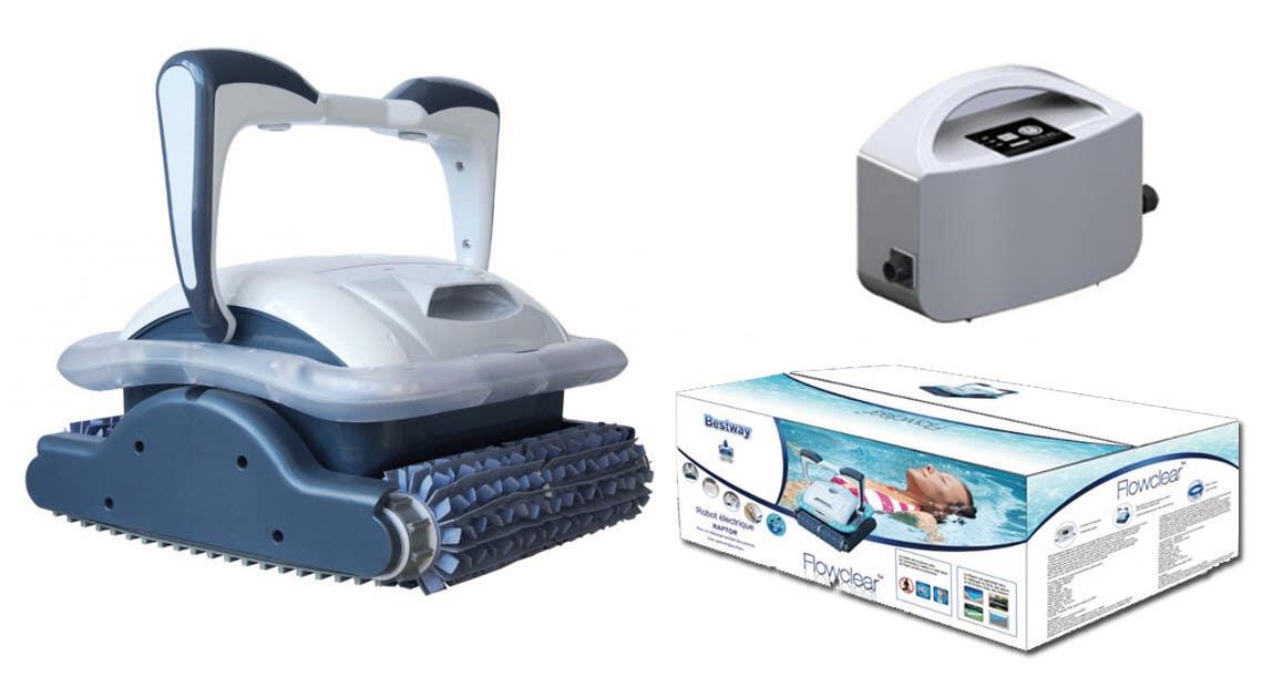 Bestway Robot piscine Raptor nettoyage fond et parois 45 m² max 2/7