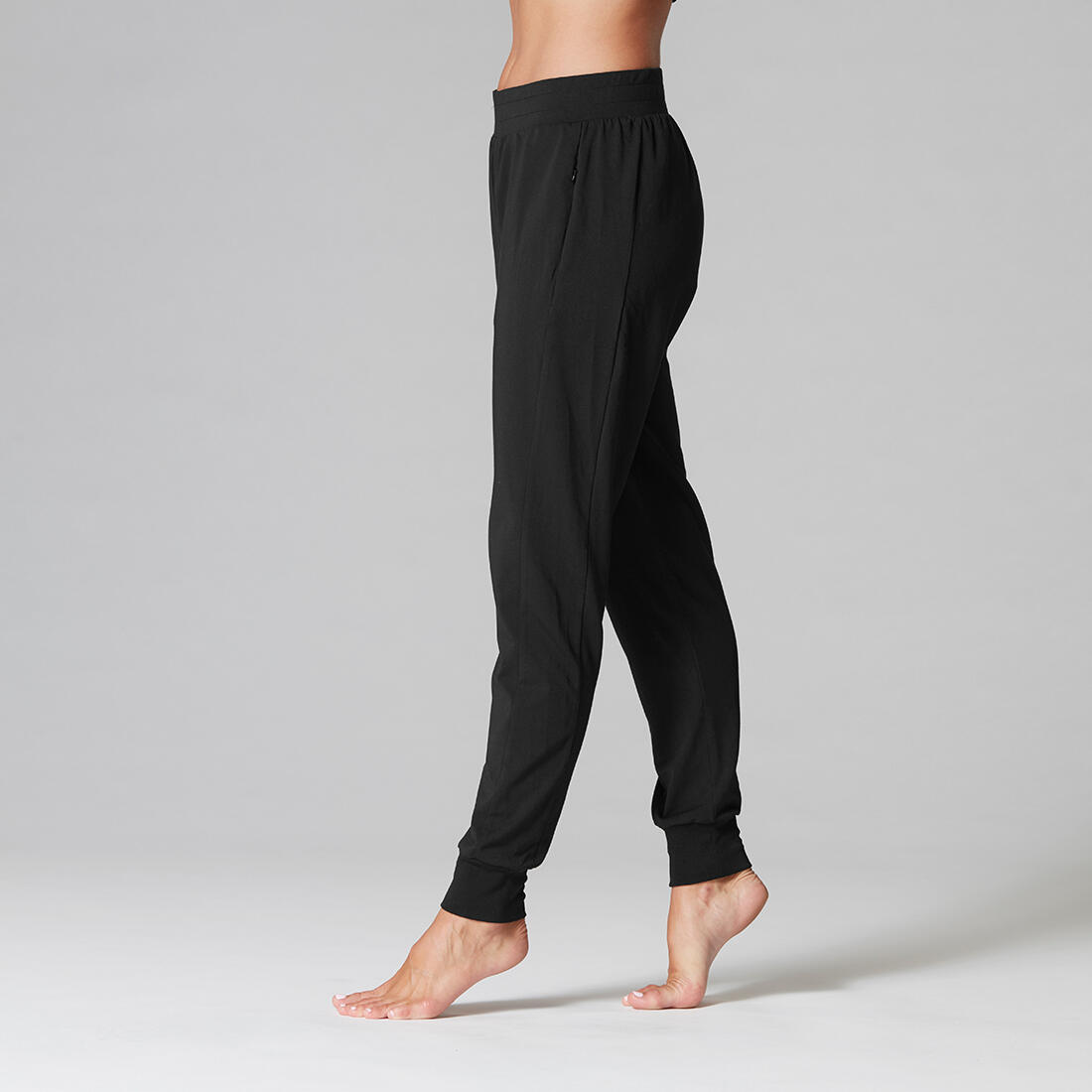 Womens/Ladies Jogging Bottoms (Black) 3/3