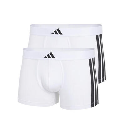 Due boxer uomo adidas active flex cotton - bianco