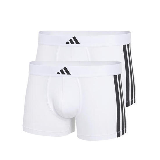 Due boxer uomo adidas active flex cotton - bianco
