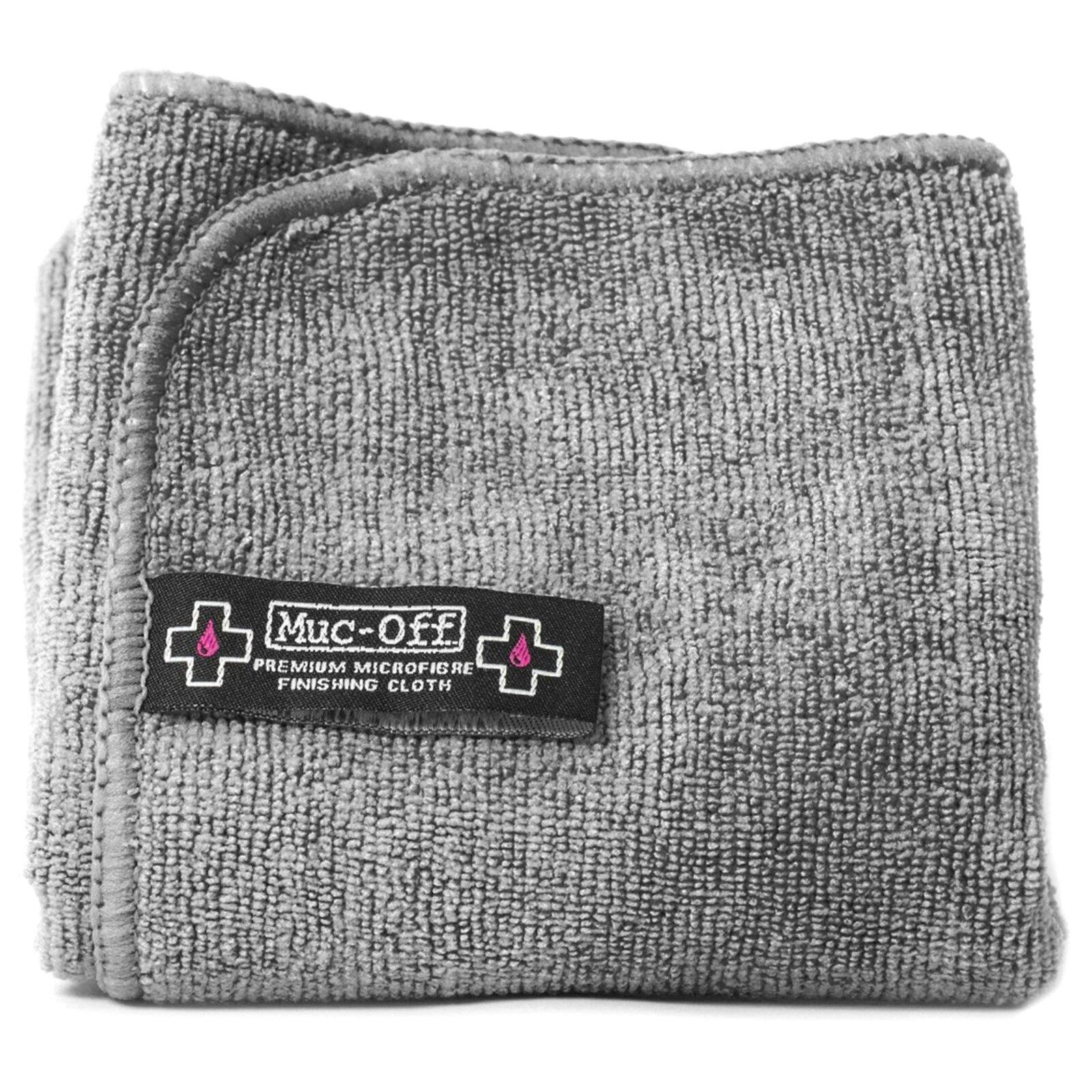 MUC-OFF Muc Off Microfasertuch Premium Microfibre Polishing Cloth, Grau