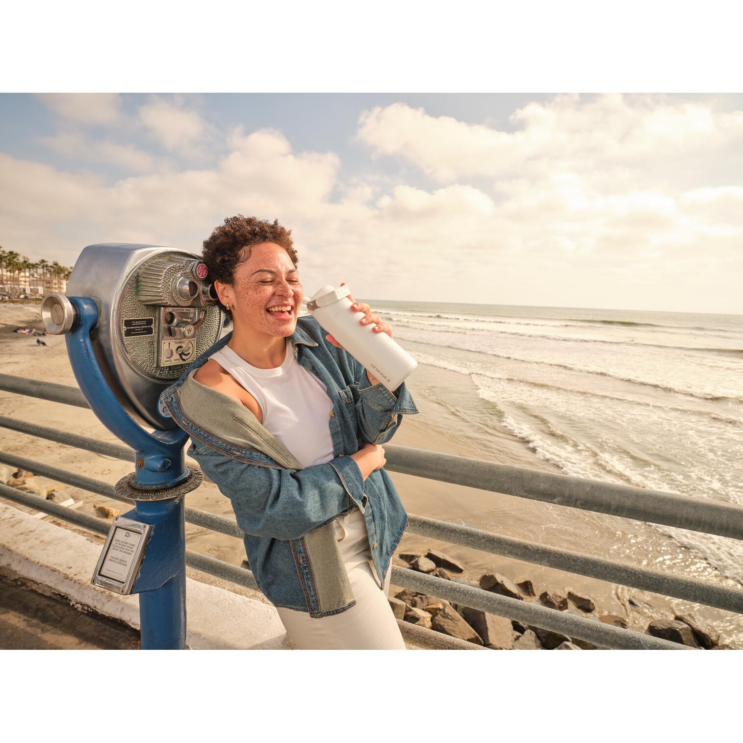 Borraccia Termica IceFlow™ Con Cannuccia 0,7L Bottiglia Acqua Inox - Fitness 5/7