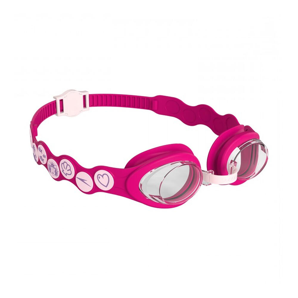"2024" Schwimmbrille Gepunktet für Kinder Pink 2/2