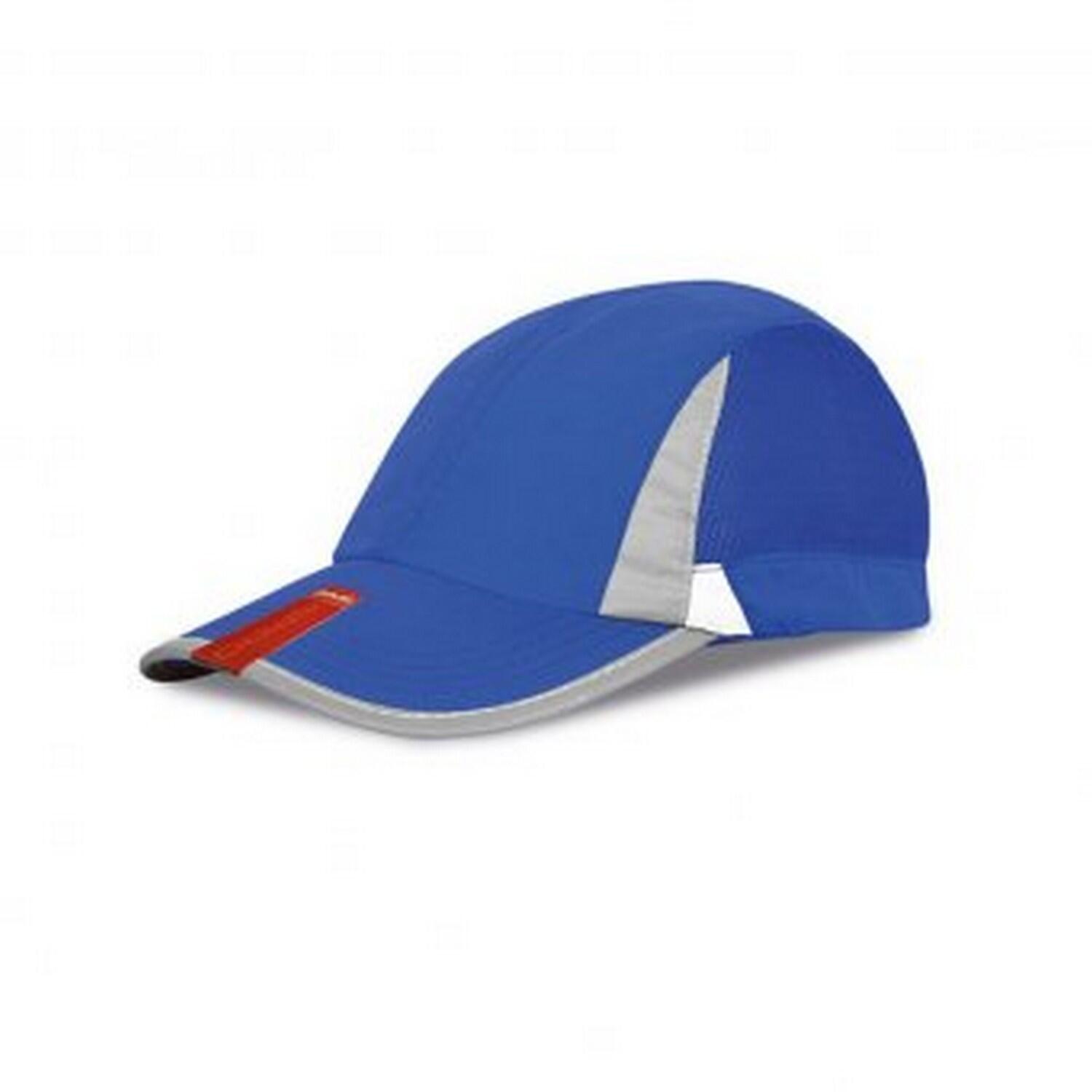 SPIRO Unisex 2 Panel Sport Baseball Cap (Royal/White)