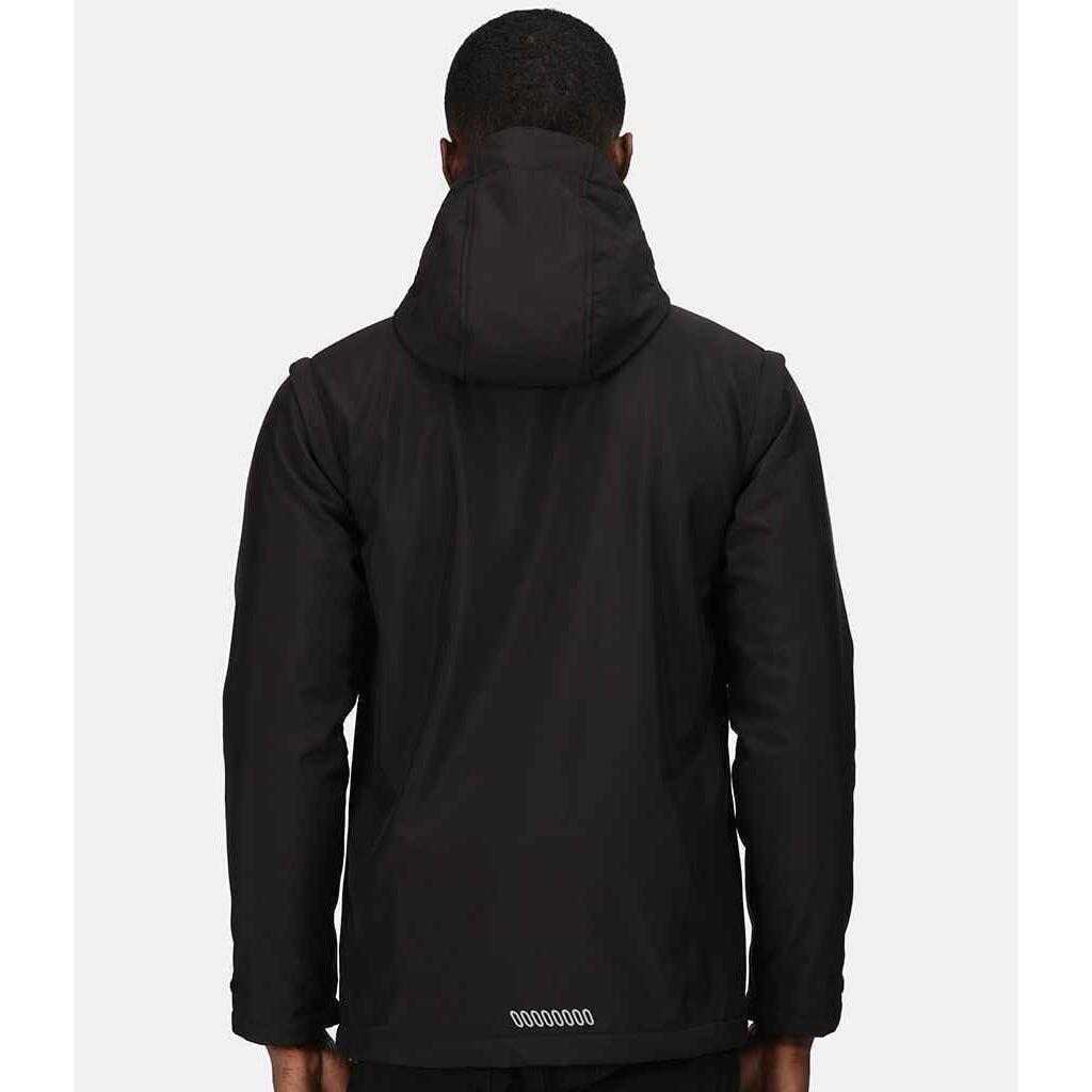 Mens Erasmus 4 In 1 Soft Shell Jacket (Black) 4/5