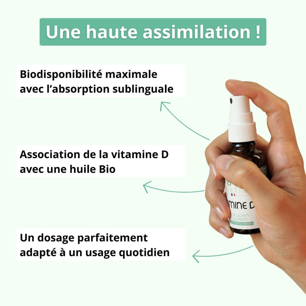 Vitamine D3 en spray - Immunité & Santé Osseuse - 3 mois 2/6