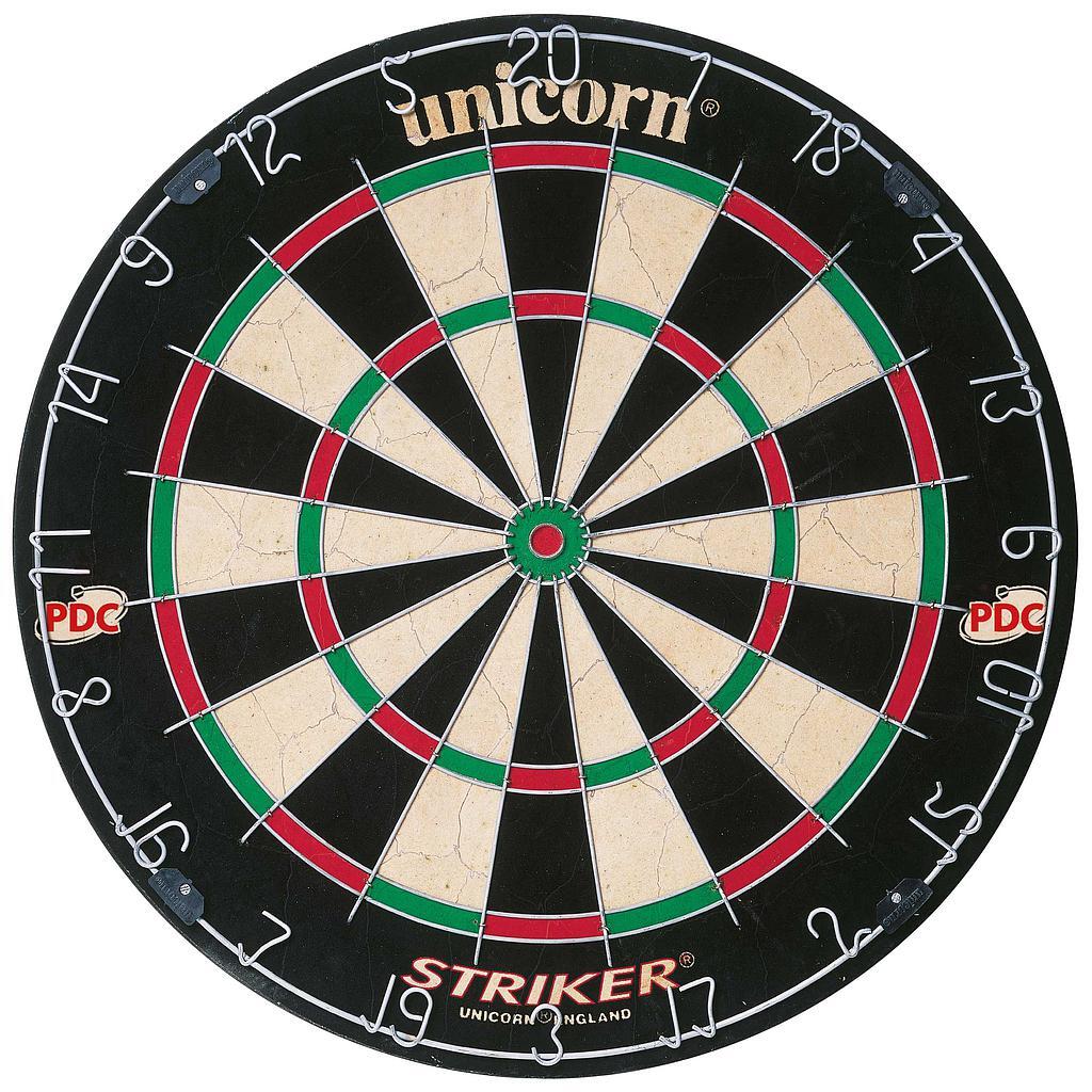 UNICORN Striker Bristle Dartboard (Red/Green/Black/Beige)