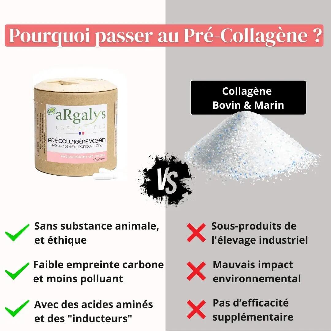 Pré-Collagène Vegan et acide hyaluronique - articulation et peau - 60 gélules 4/6