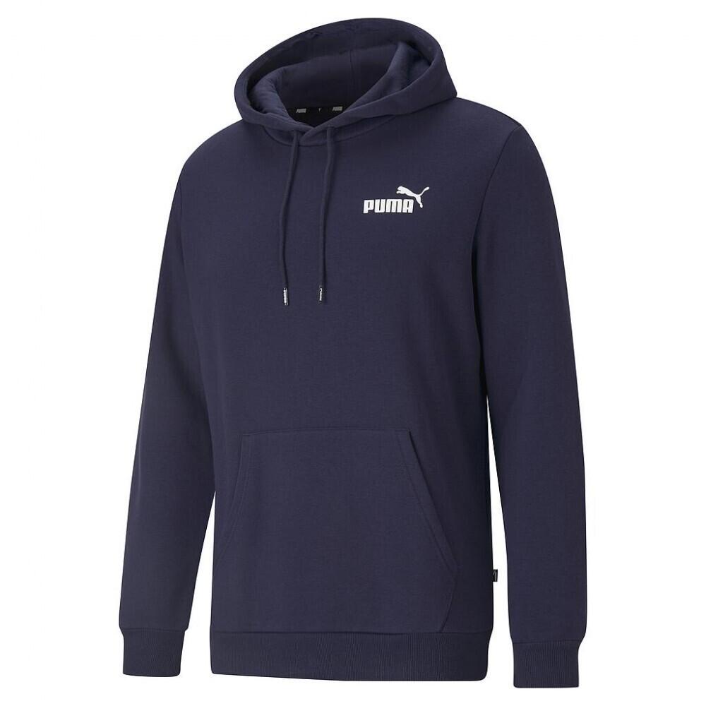 PUMA Felpa Con Cappuccio Uomo Puma ESS Blu Navy