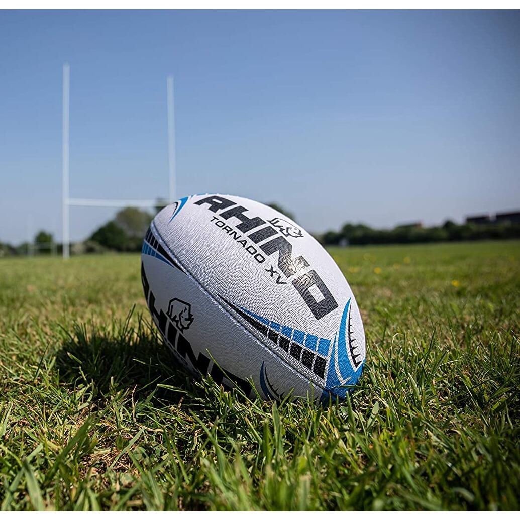 Palla Da Rugby Rhino Tornado XV Bianco 2/4