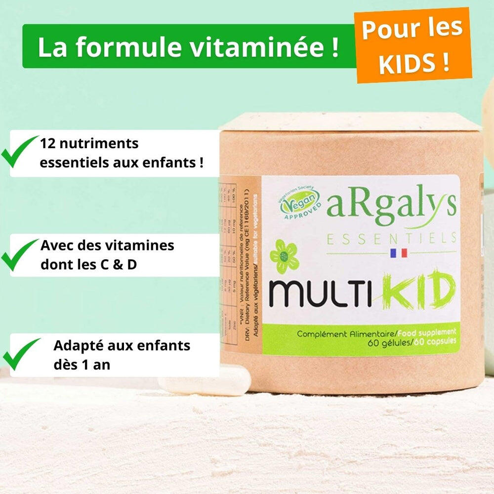 Multivitamines et minéraux pour enfants - 60 gélules 2/5