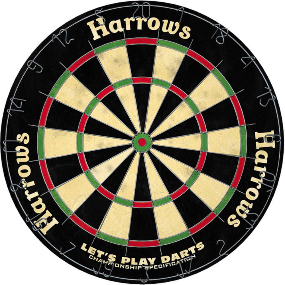 HARROWS Lets Play Bristle Dartboard Set (Multicoloured)