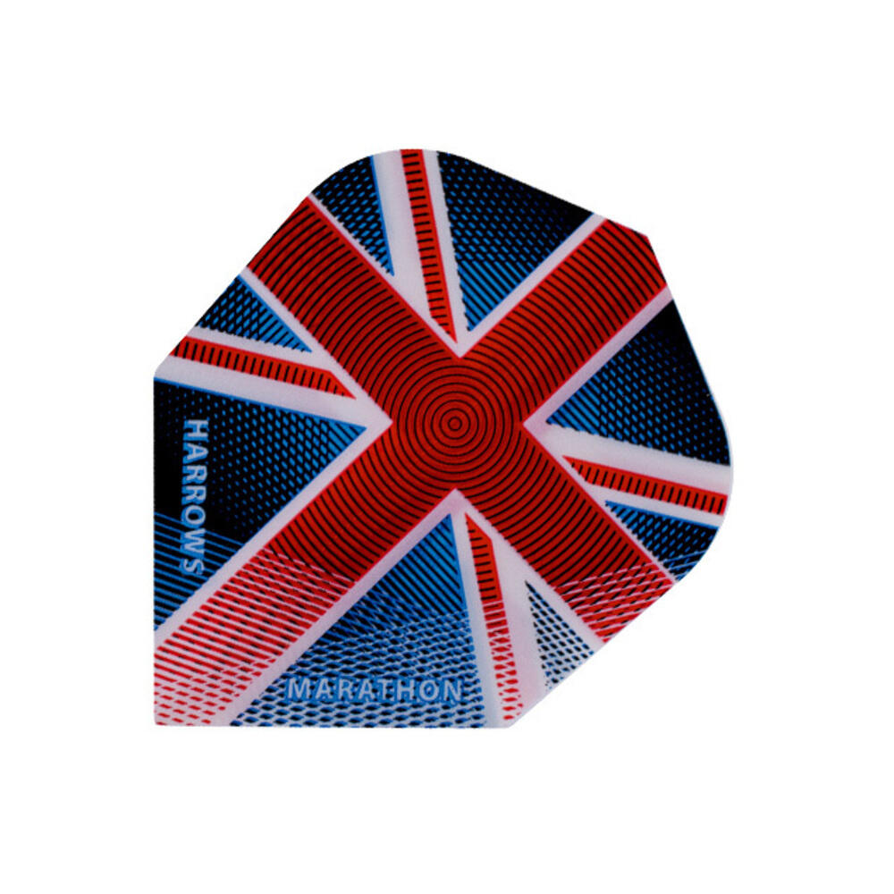 100 Micron Dart Flights Set (Blue/Red) 1/1