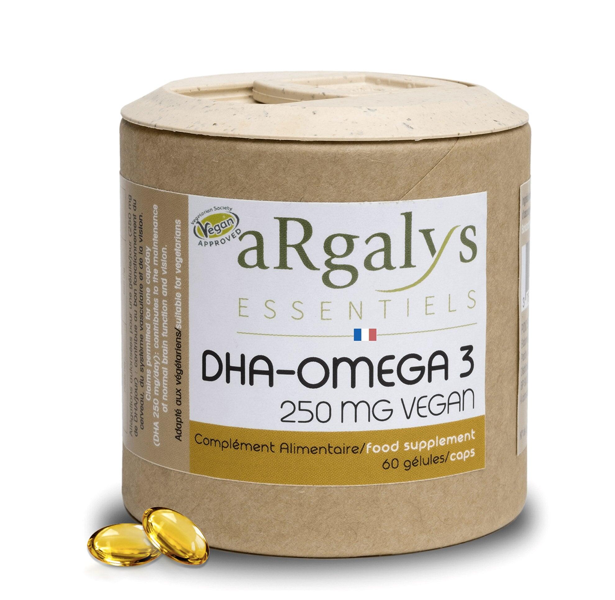 Oméga 3 DHA d'algues - Système nerveux mémoire et circulation - 60 gélules 1/6