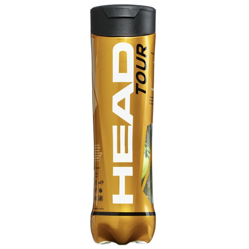 Tour Tennis Balls (Pack Of 4) (Yellow) 2/4