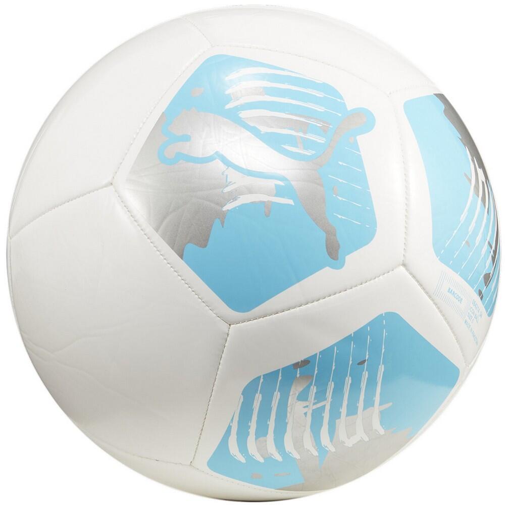 Futebol com logotipo Branco/azul
