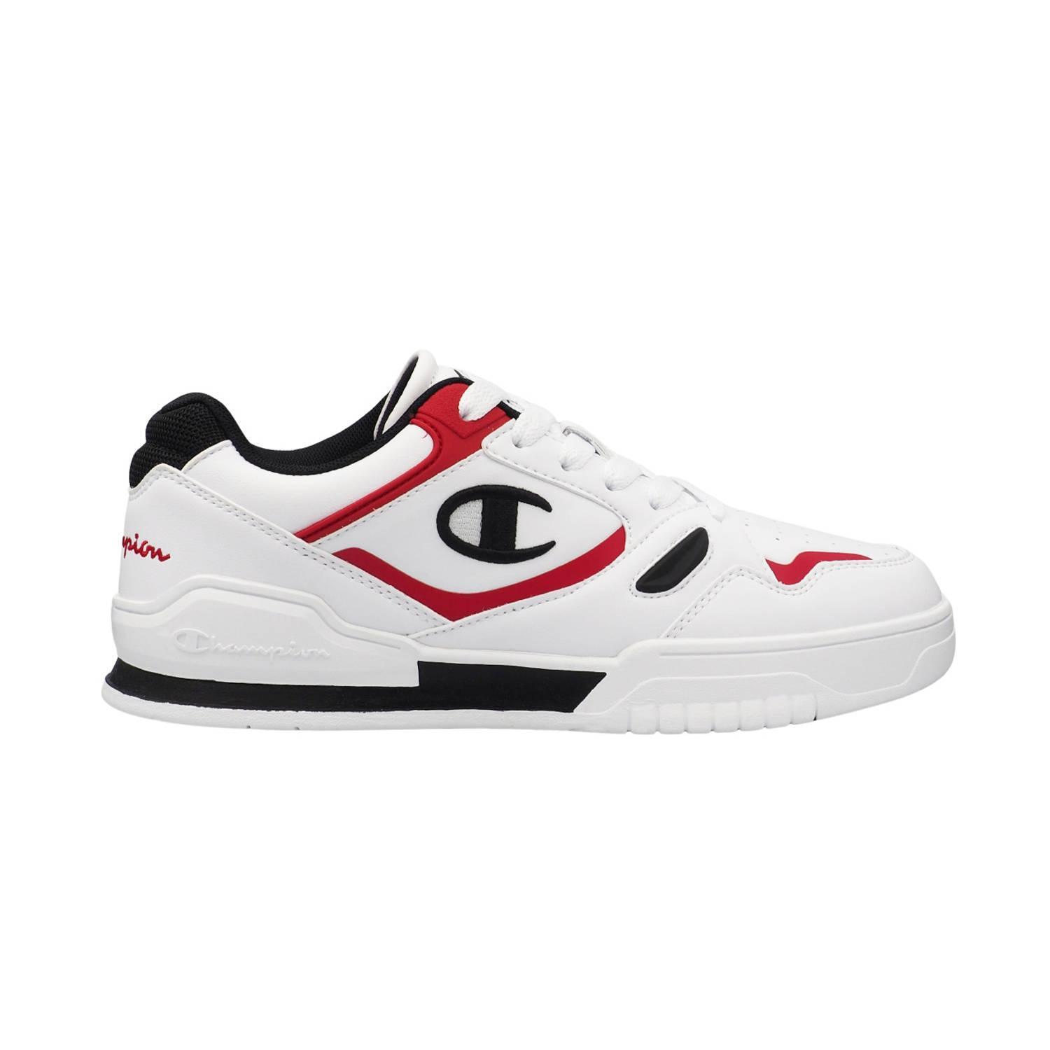 Champion - Baskets Point Tech Homme (blanc / Rouge / Noir) - Chaussures De Sport - Blanc|noir|rouge - Decathlon