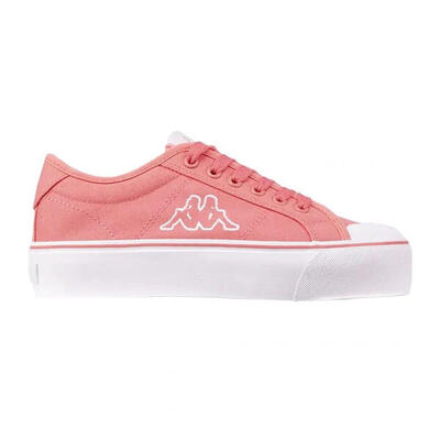 Dames boron laaggesneden trainers (wit/roze)