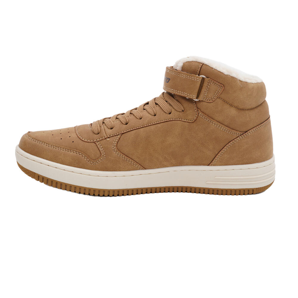 Heren Paliot enkellaarsjes met imitatiebont (Beige) 3/4
