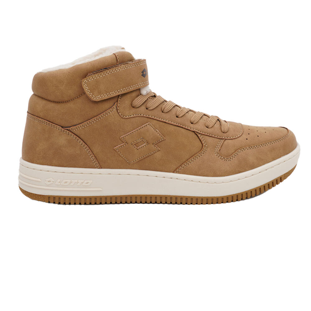 Heren Paliot enkellaarsjes met imitatiebont (Beige) 4/4