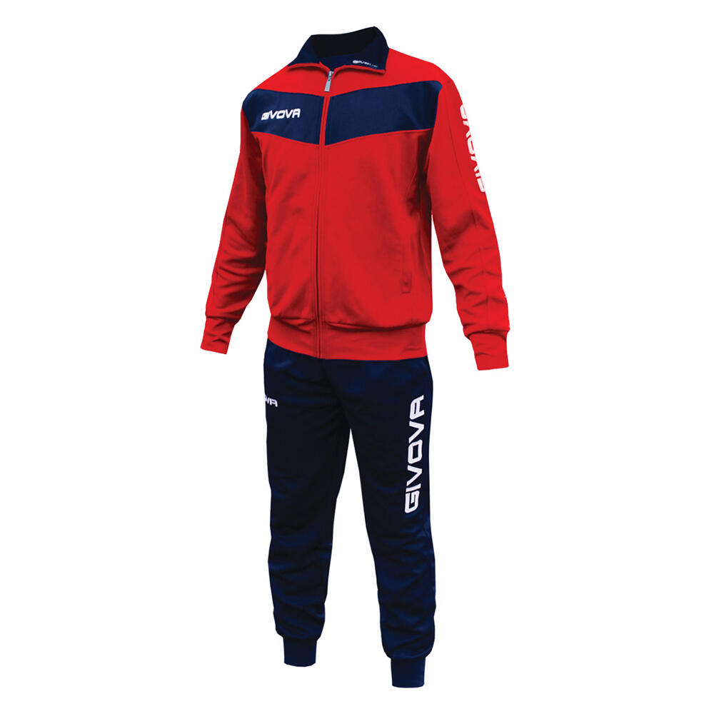 Givova - Ensemble De Survêtement Tuta Visa Homme (rouge / Bleu Marine) - Survêtement - Bleu|rouge - S - Decathlon