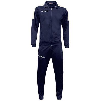 Heren tuta revolution trainingspak (wit/zwaar blauw)
