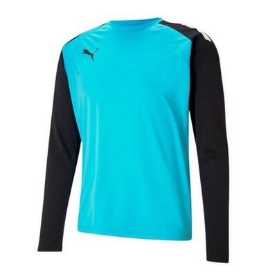 Heren teampacer keepershirt met lange mouwen (blauw/zwart)