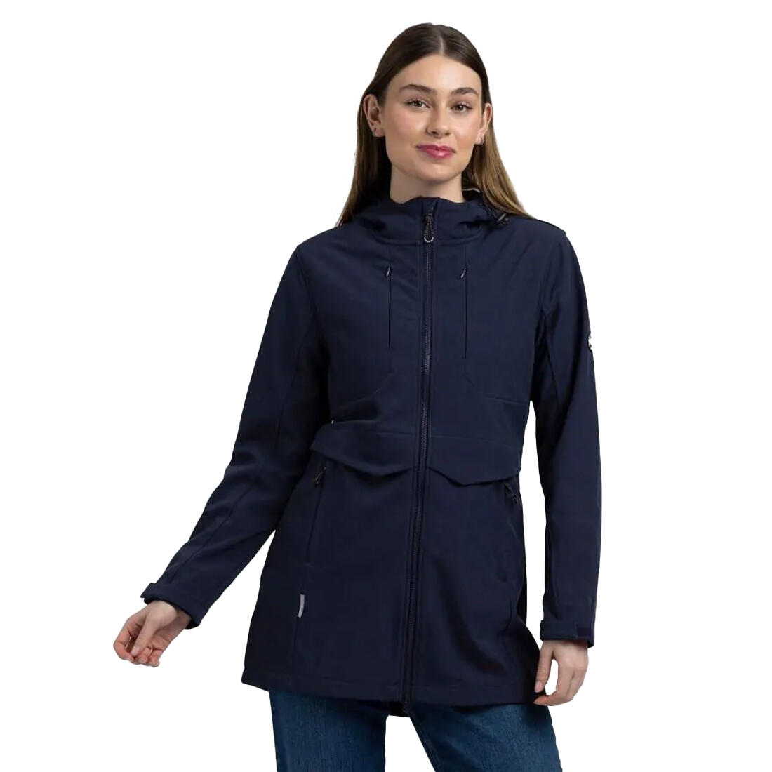 Veste Softshell AYLMER Femme (Bleu Marine Chiné) 3/4