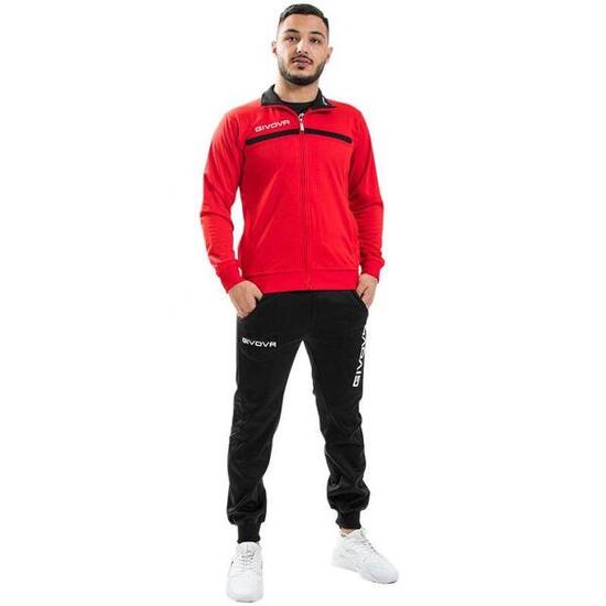 Ensemble Ensemble De Survêtement TUTA ONE Homme (Rouge / Noir)
